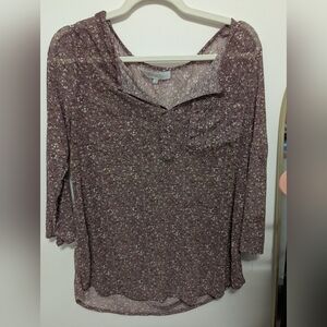 Eden & Olivia Floral Pink and Green Top